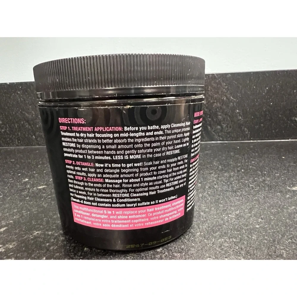 Tweak'd W/ Dhatelo‎ Restore Cleansing Hair Treatment Amber Vanilla 13.05 Fl Oz